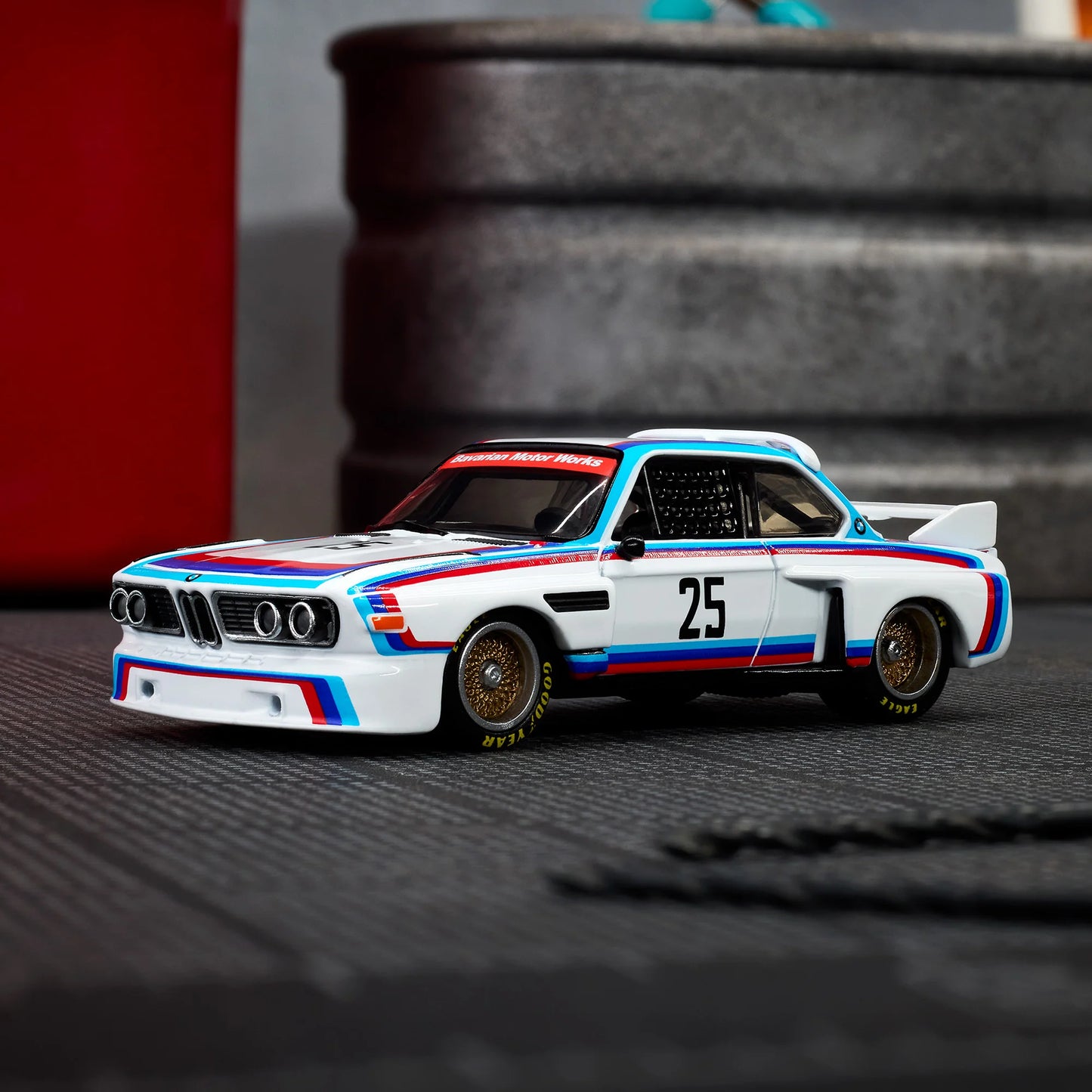 HOT WHEELS Elite 64 1975 BMW 3.0 CSL Race Die-Cast Model Car