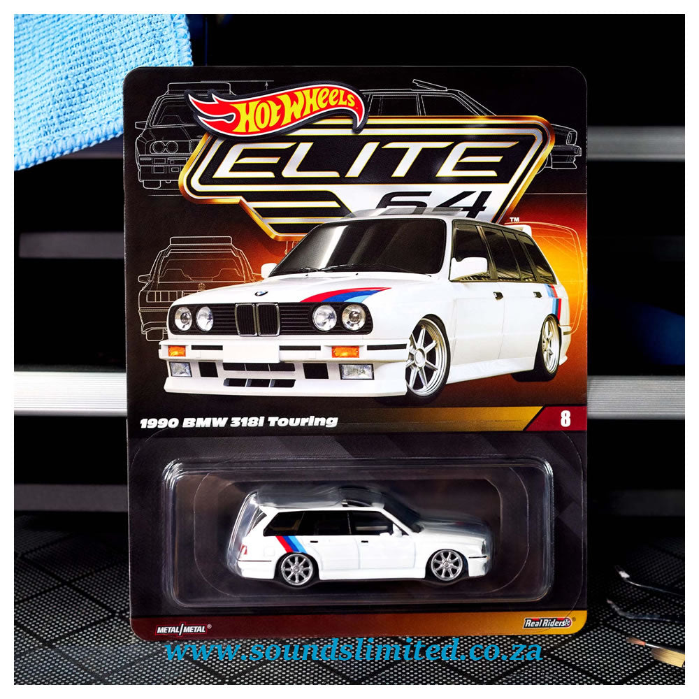 HOTWHEELS Elite 64 1990 BMW 318i Touring Die-Cast Model Car