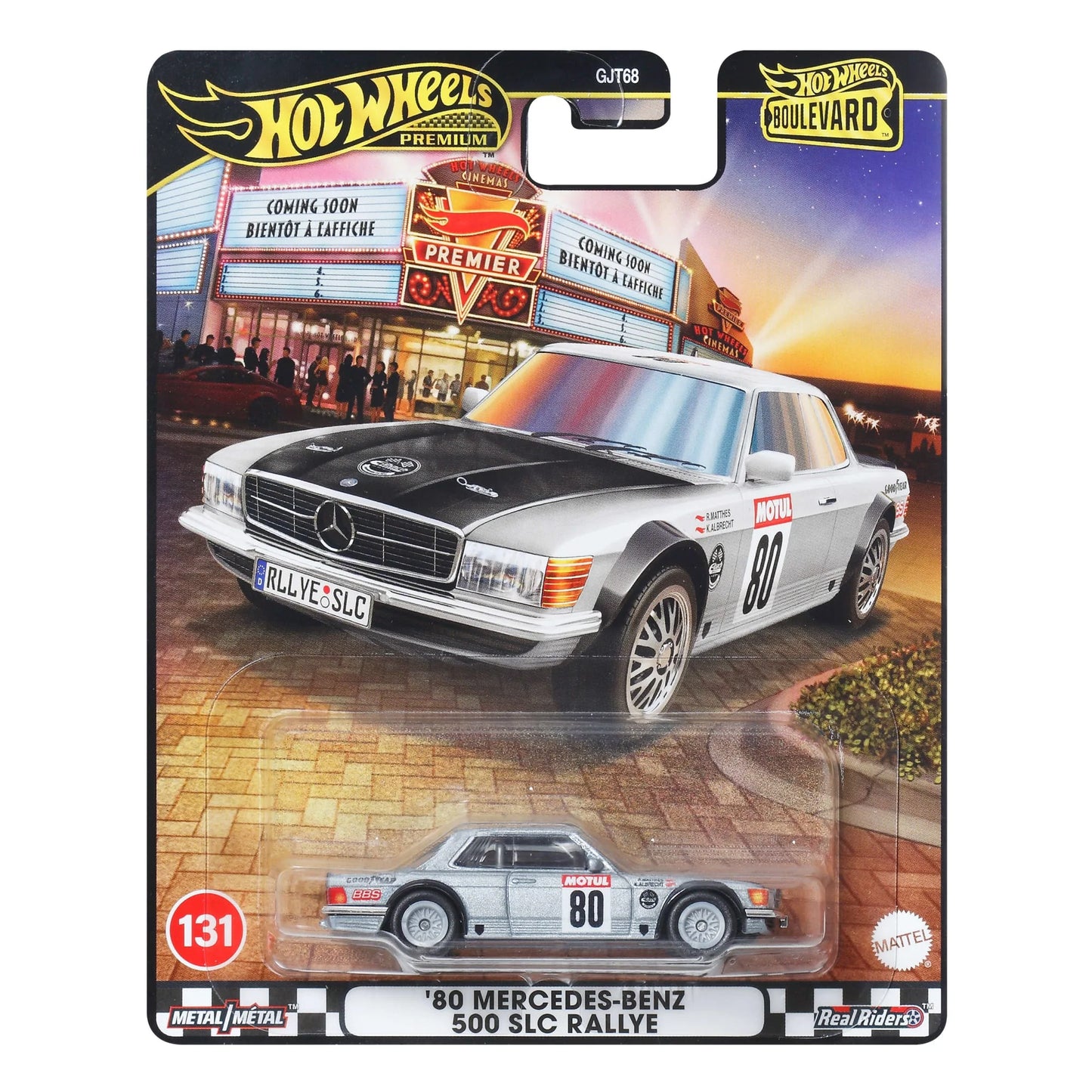 HOT WHEELS Boulevard '80 Mercedes-Benz 500 SLC Rallye  Die-Cast Model Car