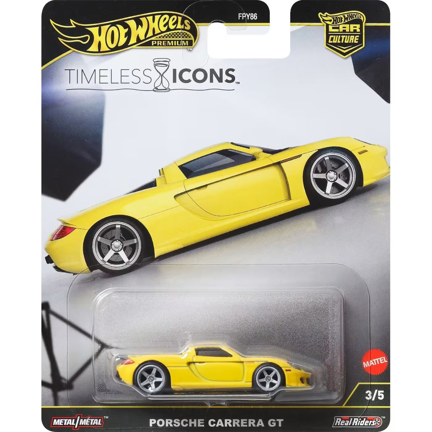 HOT WHEELS Car Culture Timeless Icons Porsche Carrera GT Die-Cast Model Car