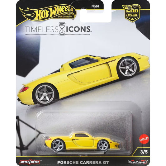 HOT WHEELS Car Culture Timeless Icons Porsche Carrera GT Die-Cast Model Car