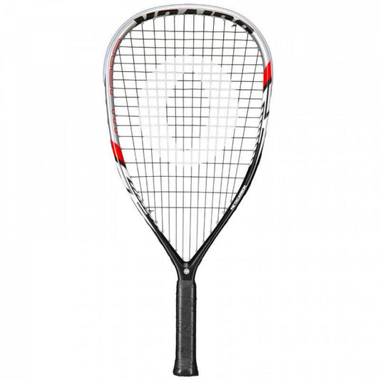 Oliver Storm Squash 57 Racket - Professional black and red racquet for high-performance squash.